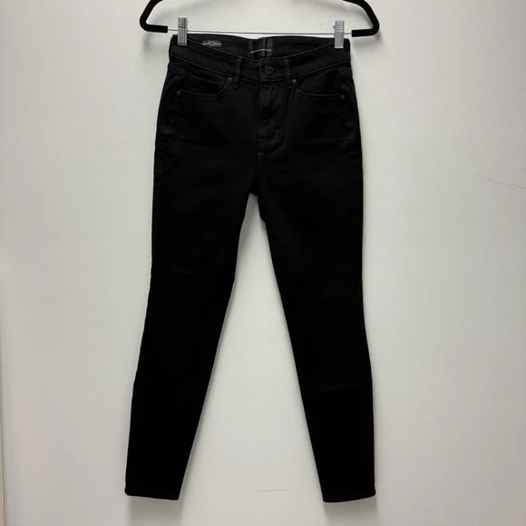 White House Black Market High Rise Sculpt Skinny Ankle Jean, Black | Size 2 / 26 - Picture 4 of 7